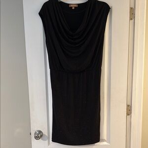 Elegant Black Dress with Subtle Sparkle